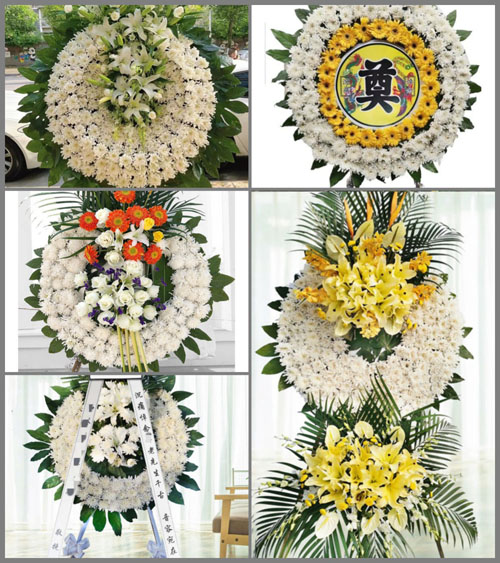 安徽安庆市潜山县官庄镇平峰村花圈速递